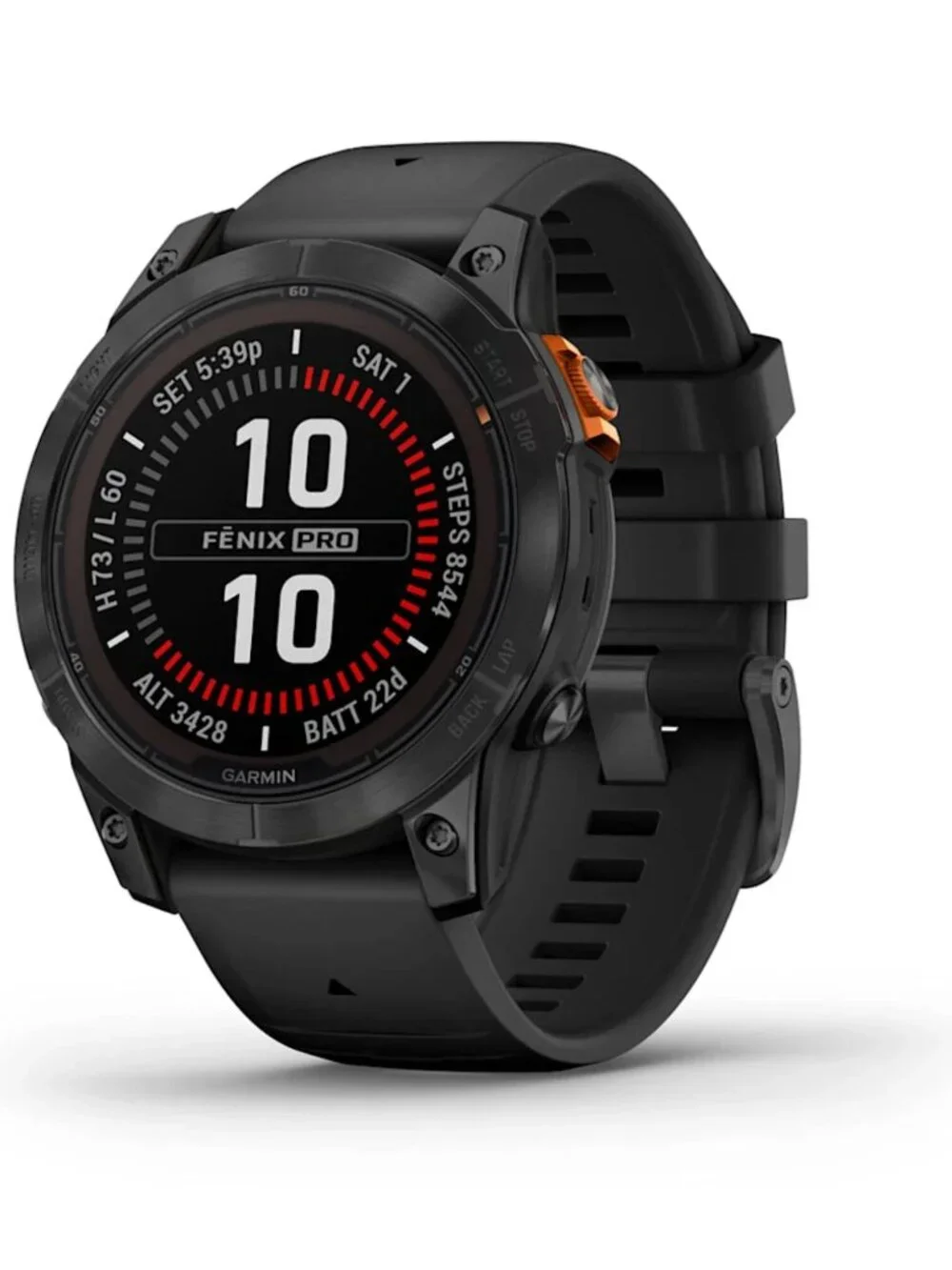 Garmin fenix 7X Pro Solar Slate Gray Watch with Black Band 010-02778-00